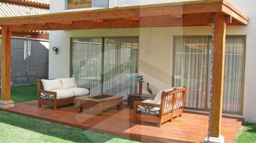 Ideas para pérgolas modernas en madera y vidrio
