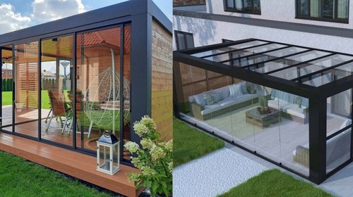 modelos de Pergolas de cristal